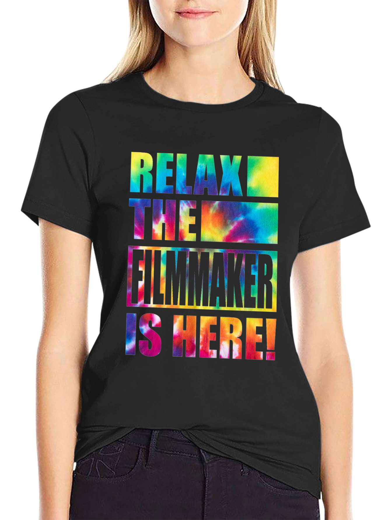 Relax Filmmaker Tie Dye Graphic Tee