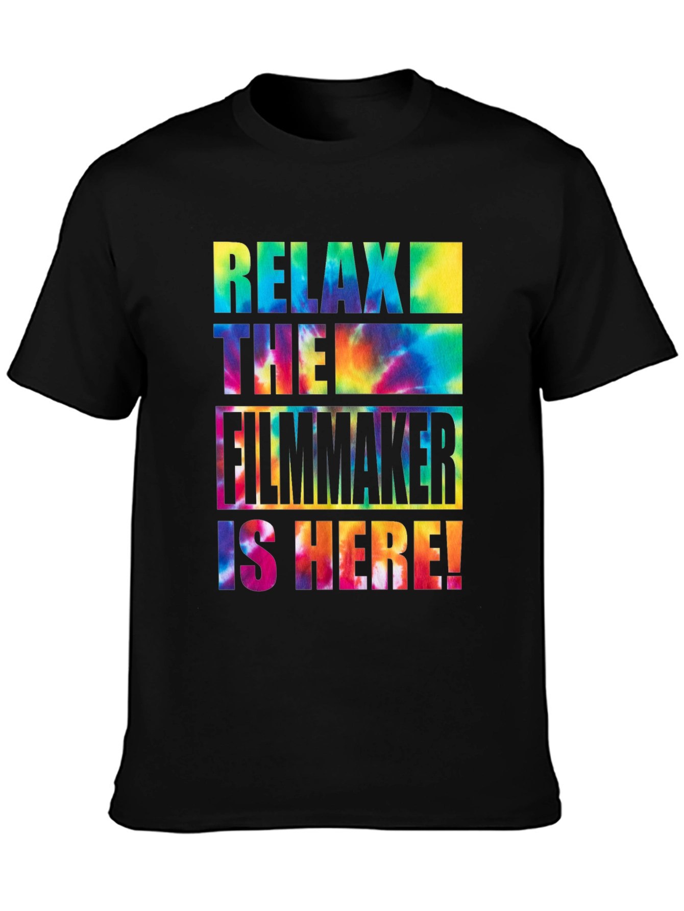 Relax Filmmaker Tie Dye Graphic Tee