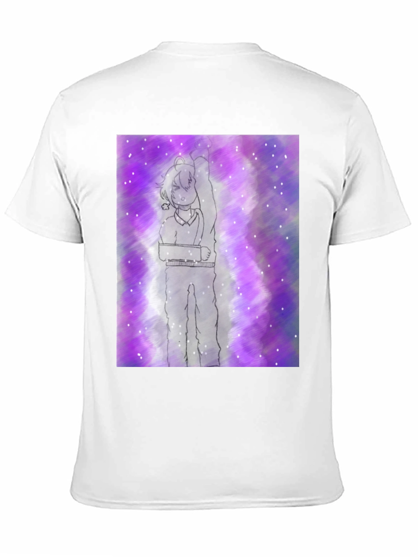 Anime Sketch Tee - Cosmic Purple Haze