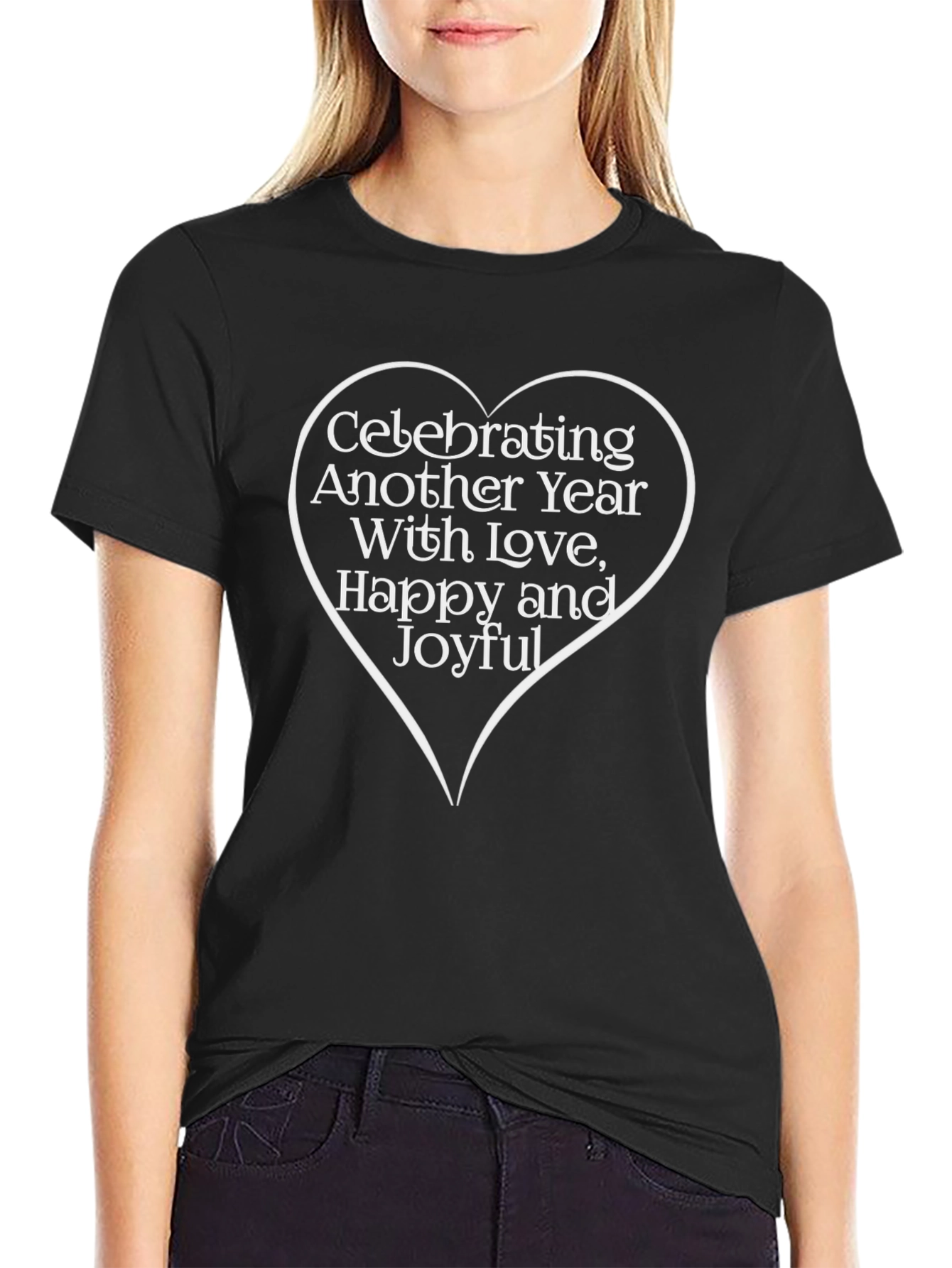 Celebration Heart T-Shirt - Love Happy & Joyful