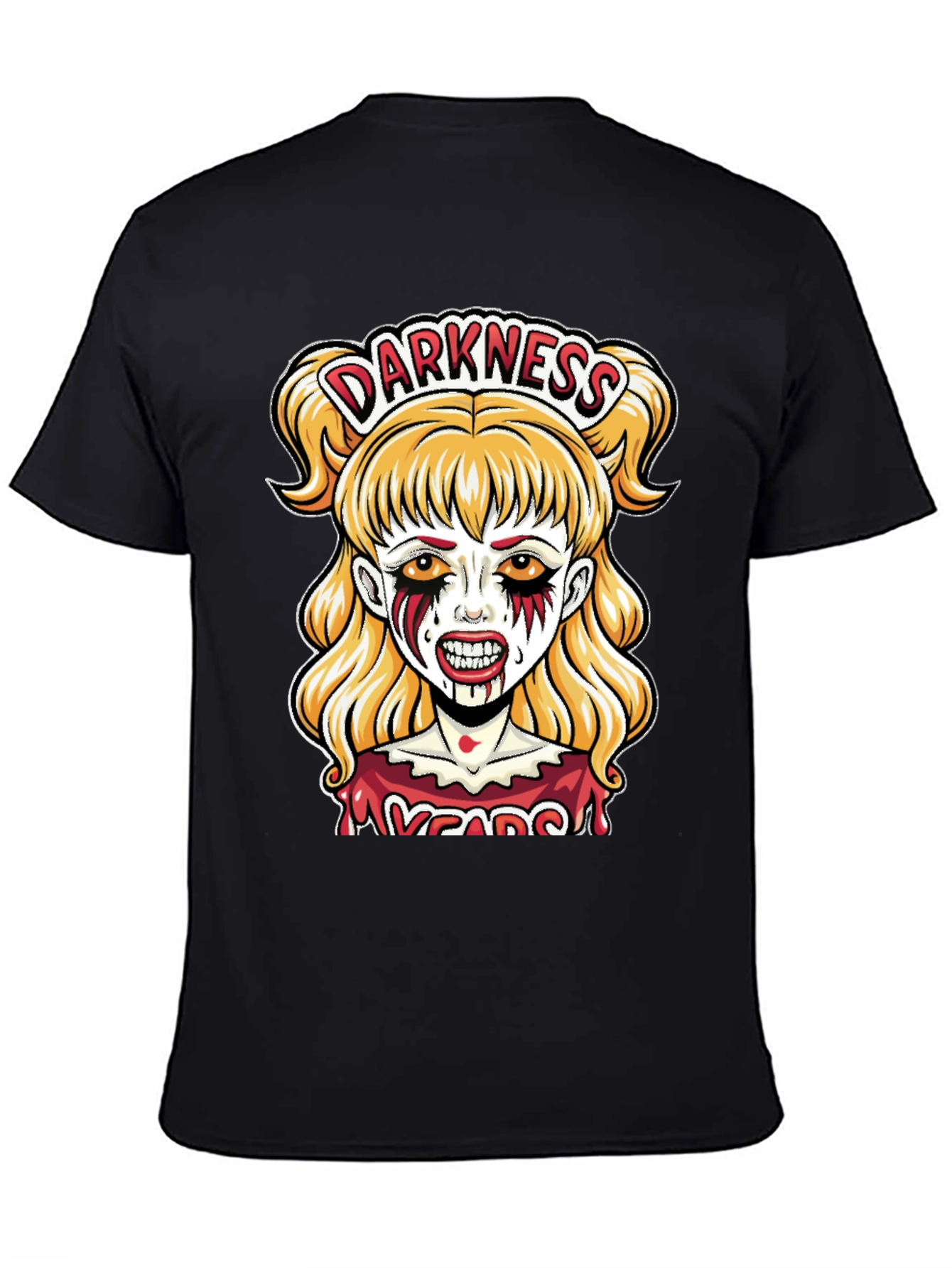 Darkness Zombie Girl Graphic Tee