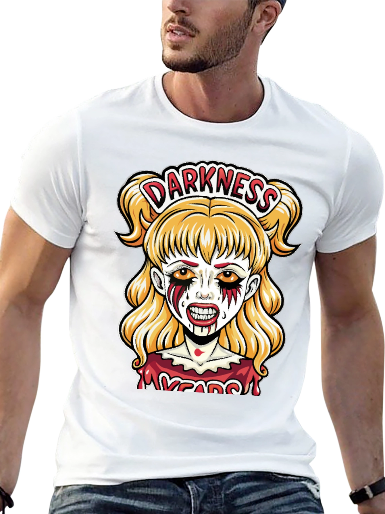 Darkness Zombie Girl Graphic Tee