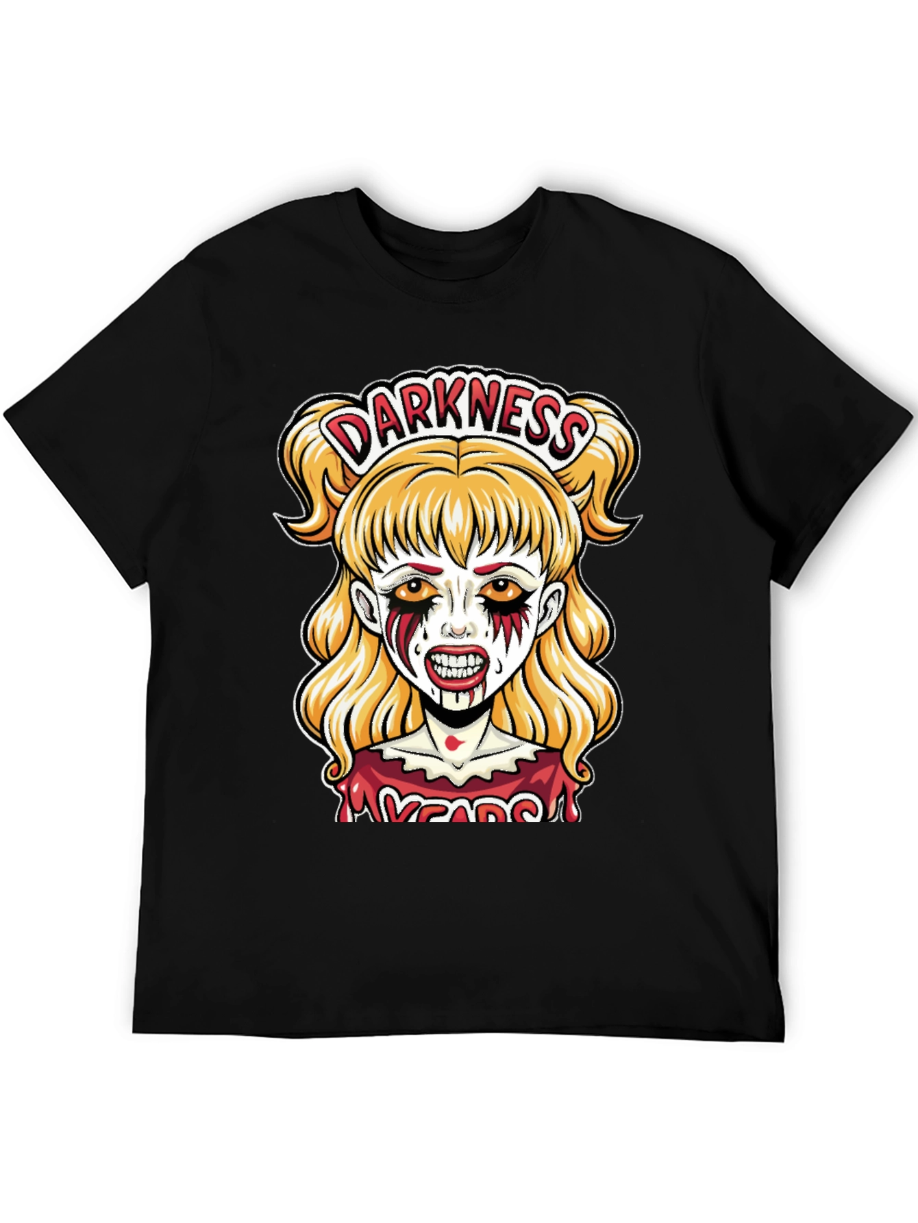 Darkness Zombie Girl Graphic Tee