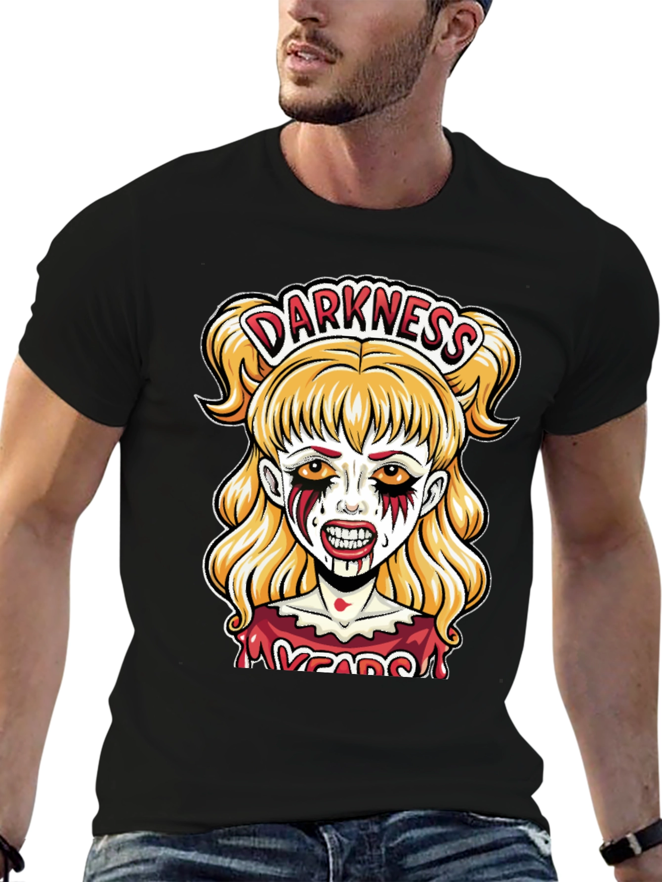 Darkness Zombie Girl Graphic Tee