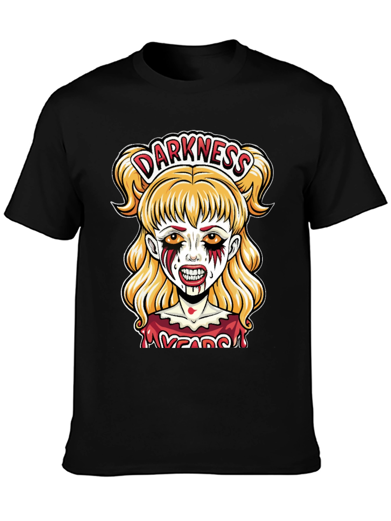 Darkness Zombie Girl Graphic Tee