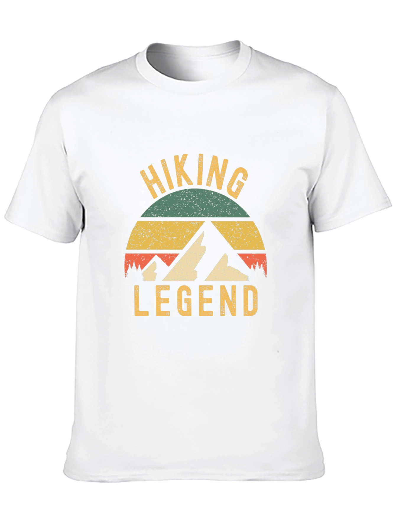 Hiking Legend Graphic Tee - Retro Style Black T-Shirt
