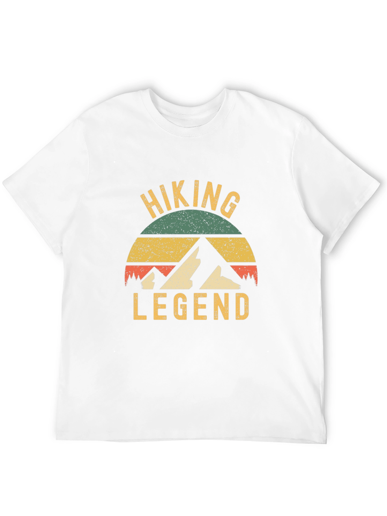 Hiking Legend Graphic Tee - Retro Style Black T-Shirt