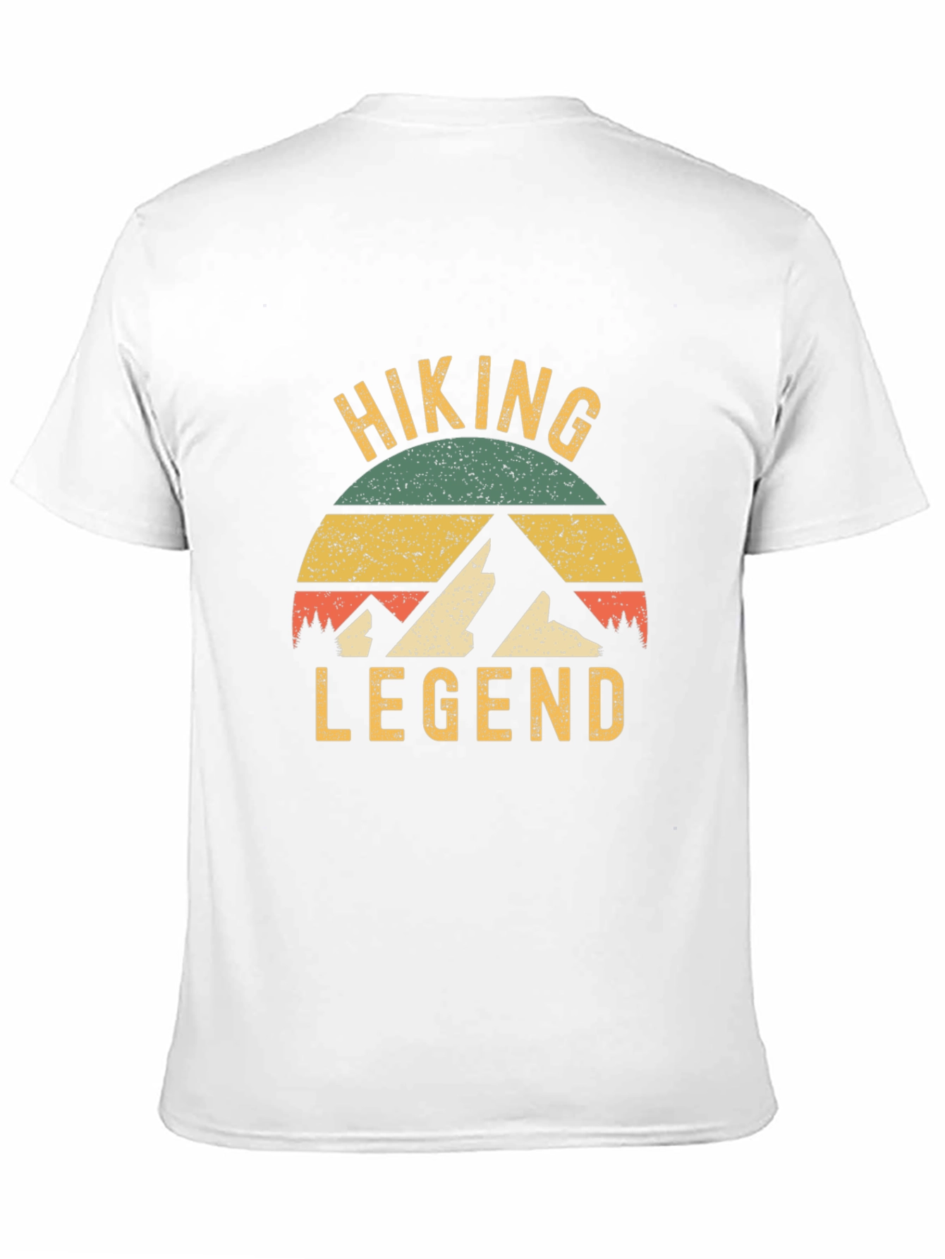 Hiking Legend Graphic Tee - Retro Style Black T-Shirt