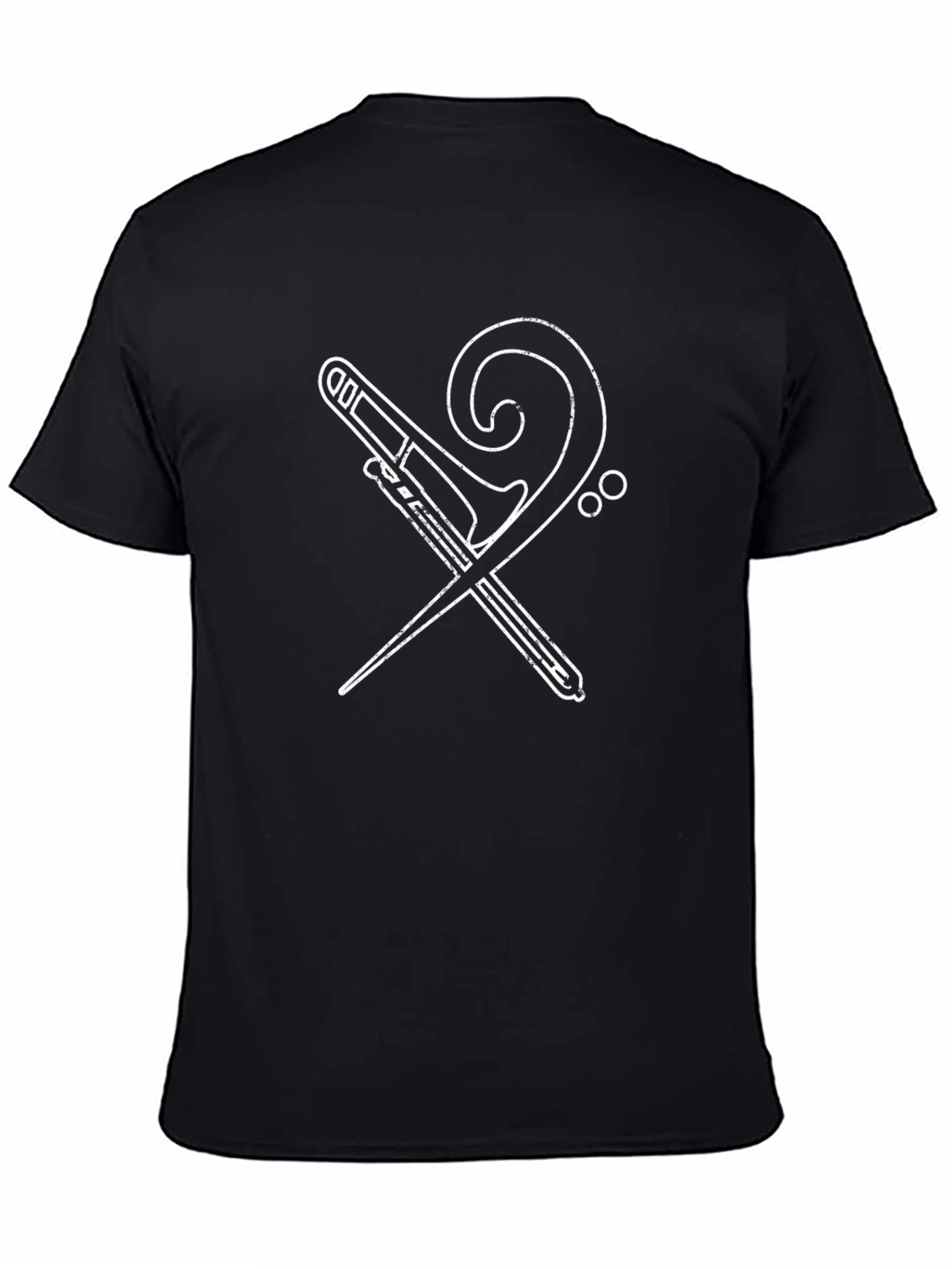 Music Lover Trombone T-Shirt - Black