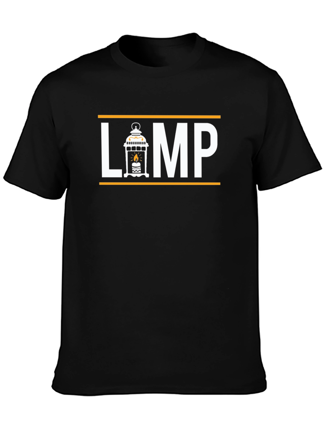LÄMP Graphic Tee - Black Cotton T-Shirt