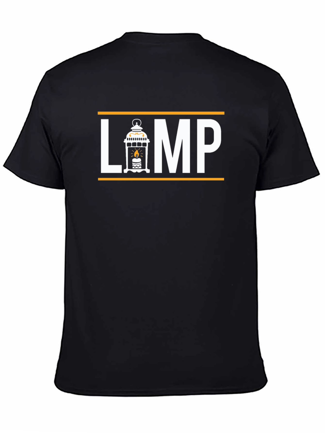 LÄMP Graphic Tee - Black Cotton T-Shirt