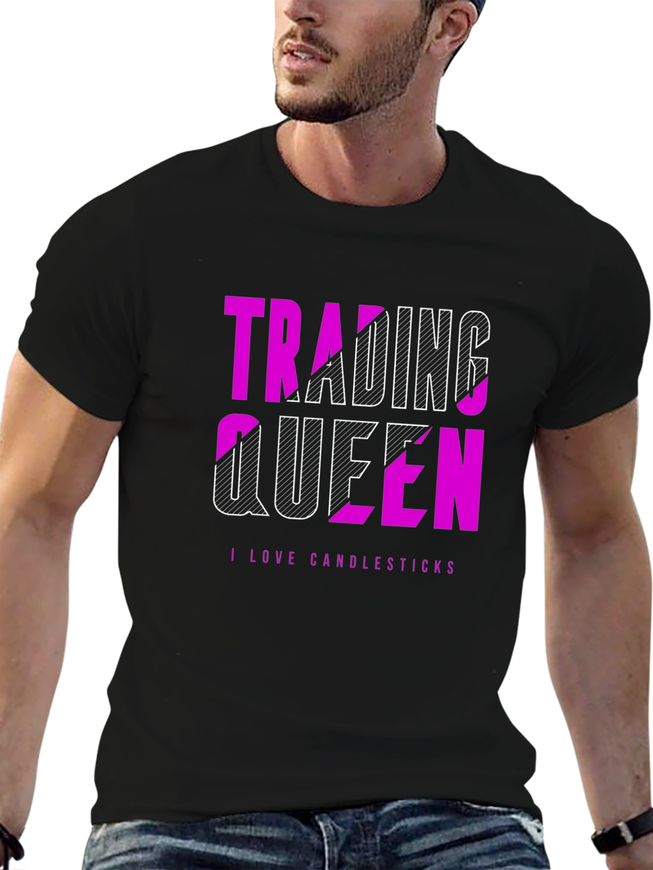 Trading Queen Tee - I Love Candlesticks