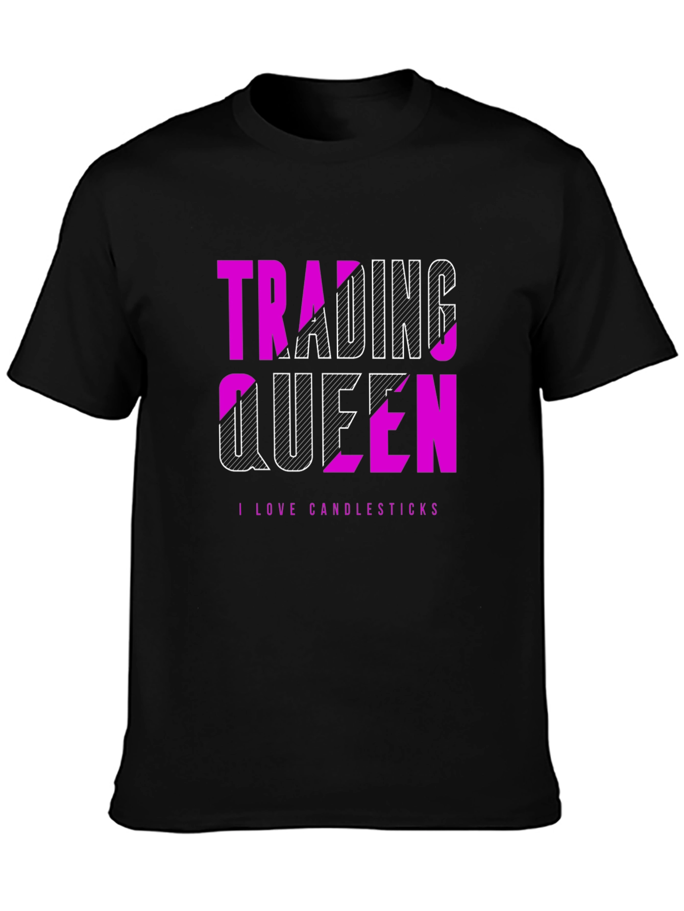 Trading Queen Tee - I Love Candlesticks