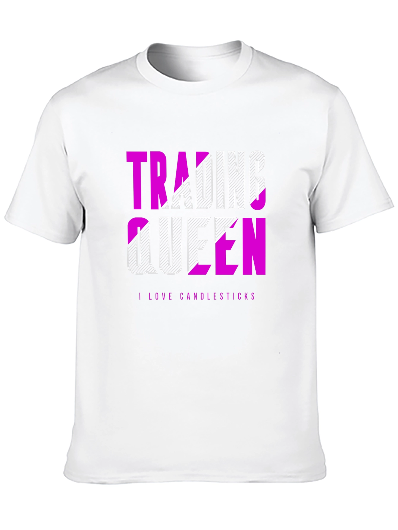 Trading Queen Tee - I Love Candlesticks
