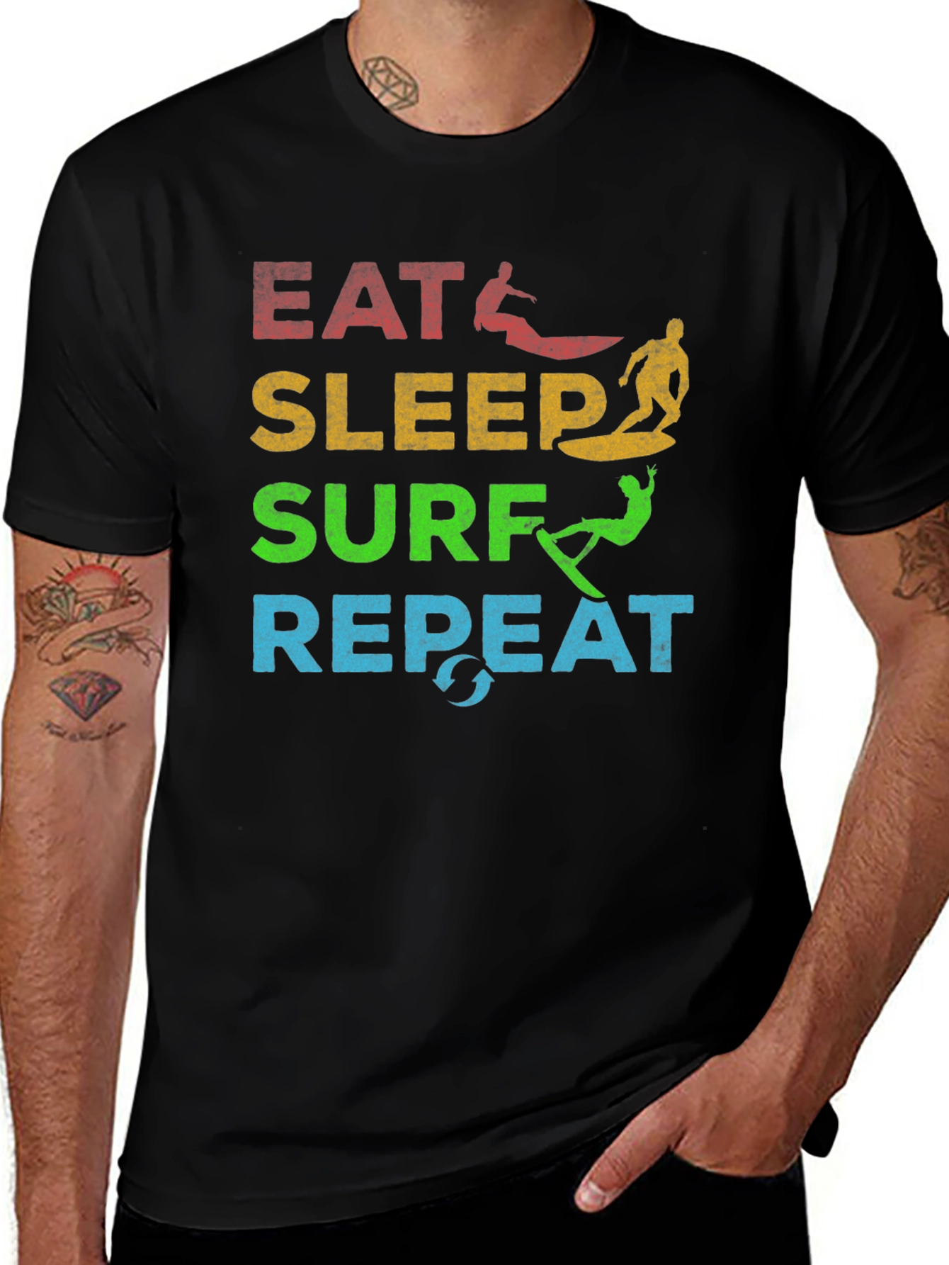 Eat Sleep Surf Repeat T-Shirt