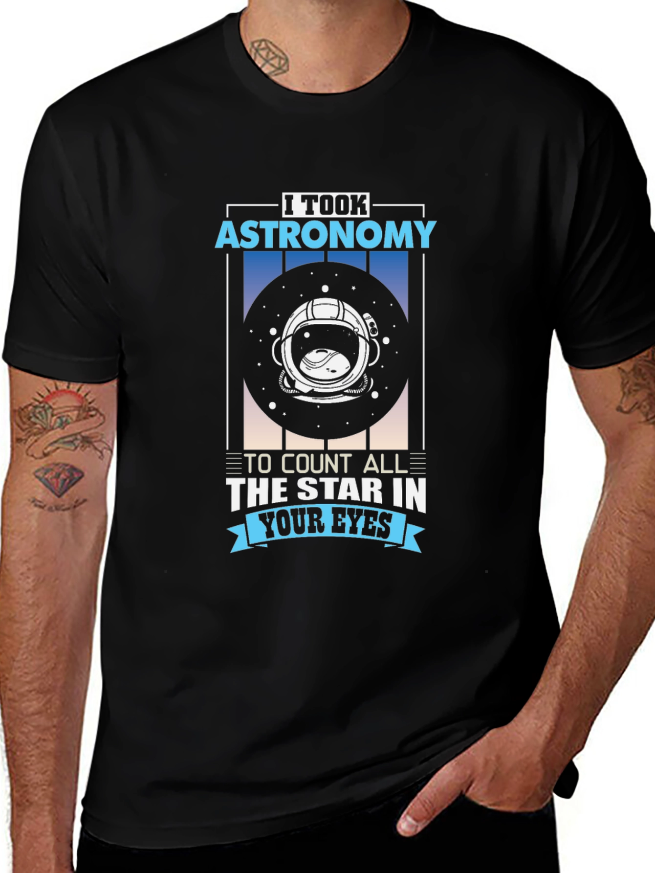 Astronomy Star Eyes Graphic T-Shirt