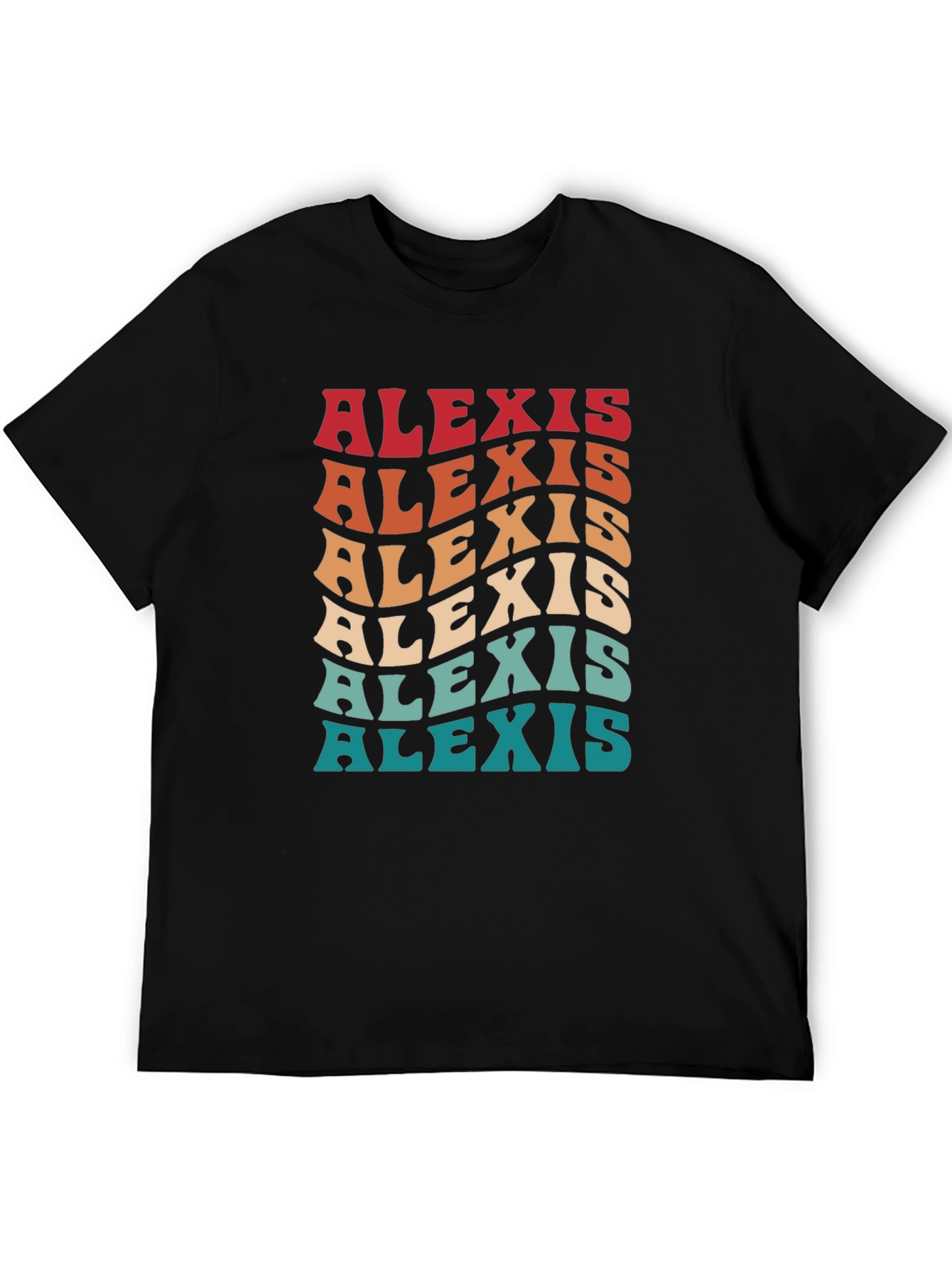 Alexis Retro Wavy Name T-Shirt