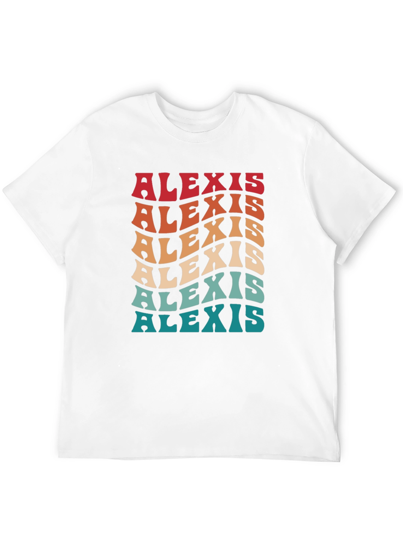 Alexis Retro Wavy Name T-Shirt