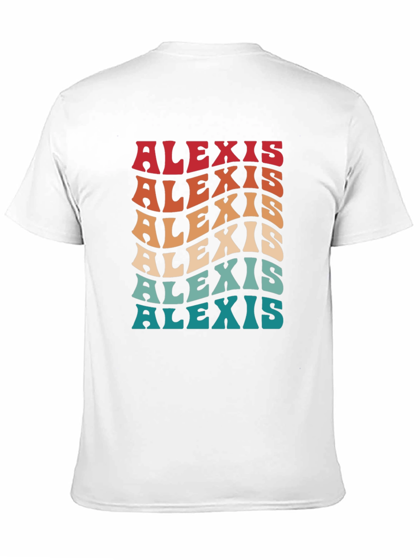 Alexis Retro Wavy Name T-Shirt