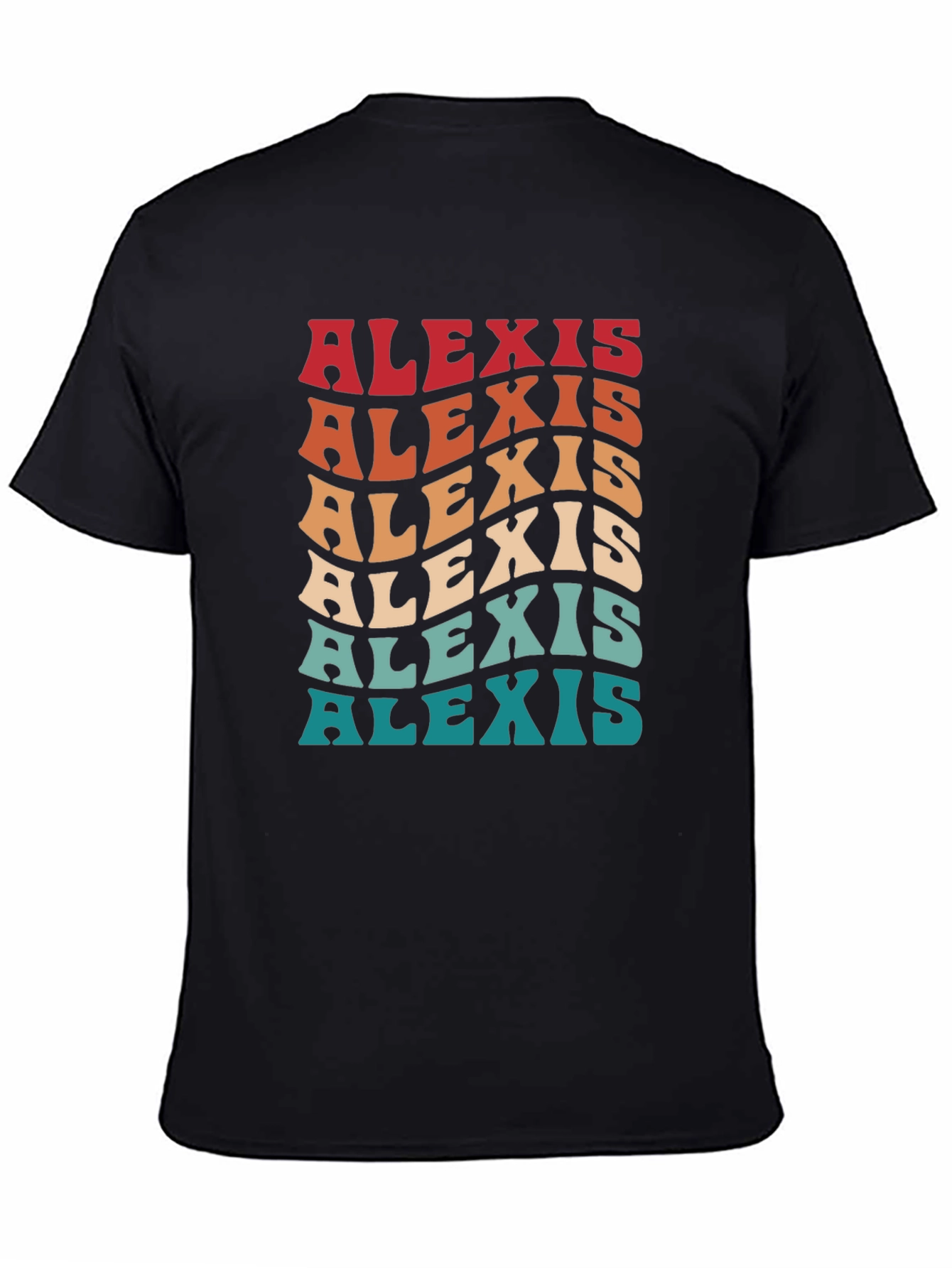 Alexis Retro Wavy Name T-Shirt