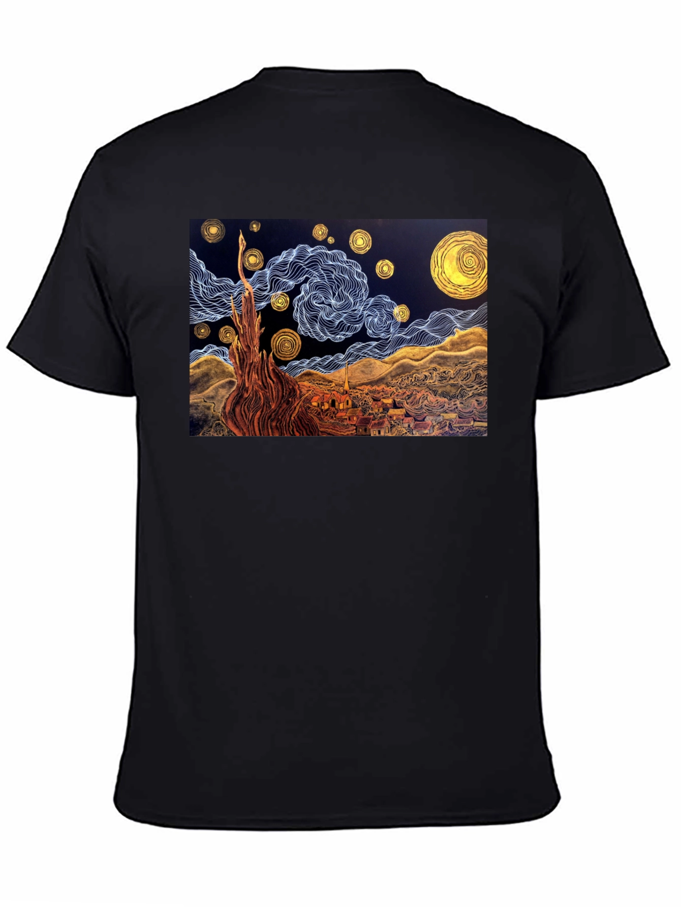 Starry Night Art T-Shirt