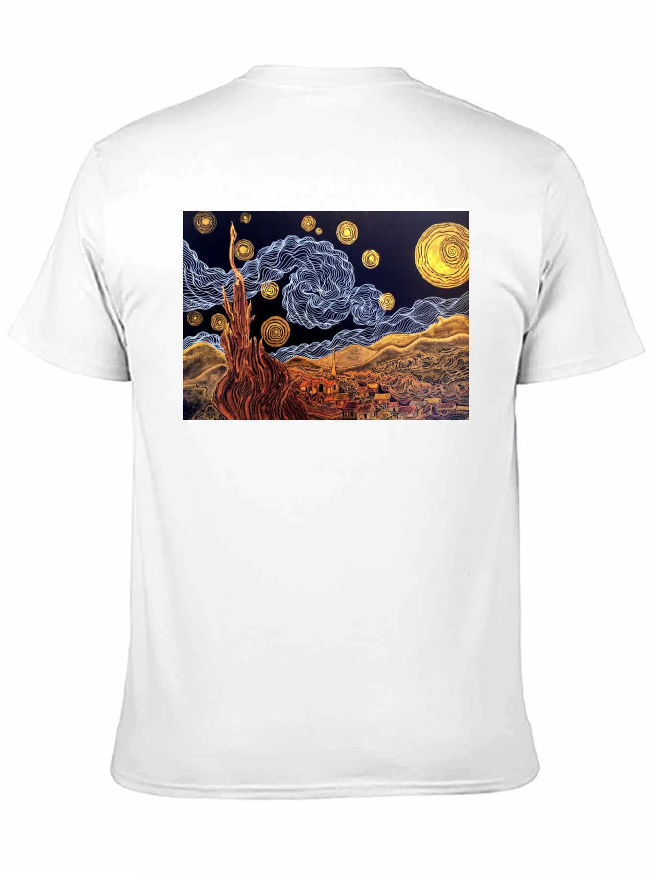 Starry Night Art T-Shirt