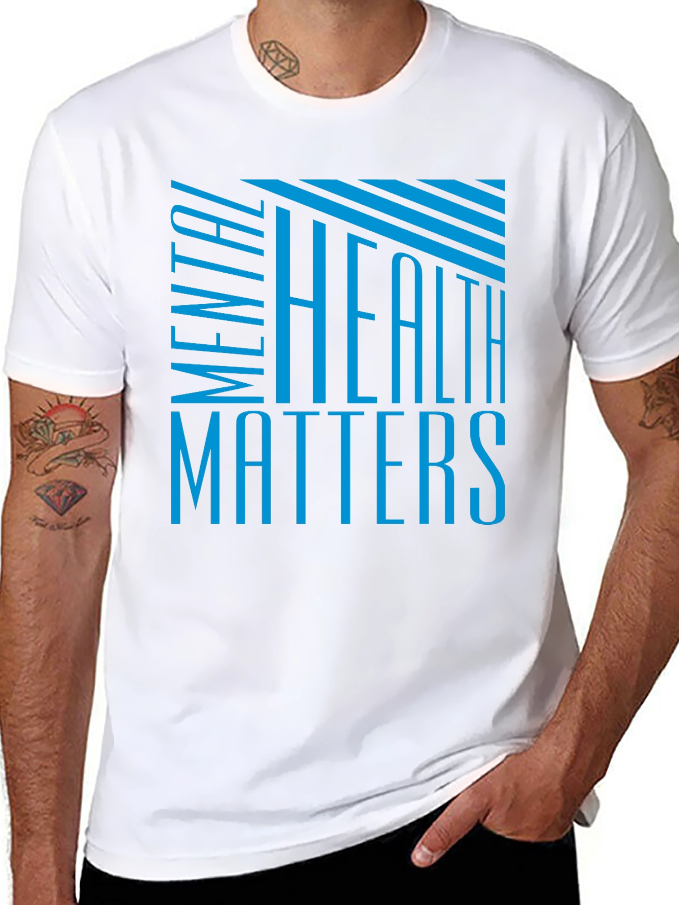 Mental Health Matters Black Graphic T-Shirt