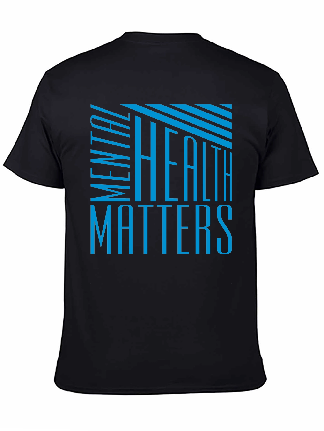 Mental Health Matters Black Graphic T-Shirt