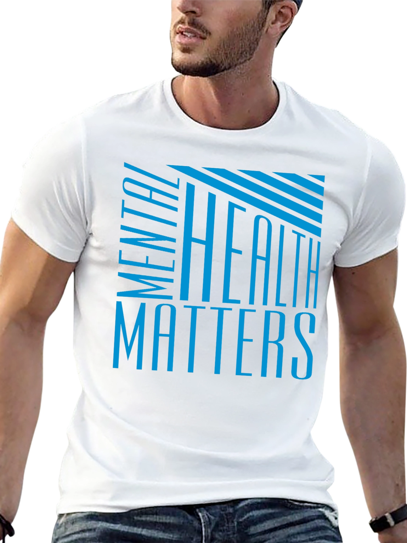 Mental Health Matters Black Graphic T-Shirt