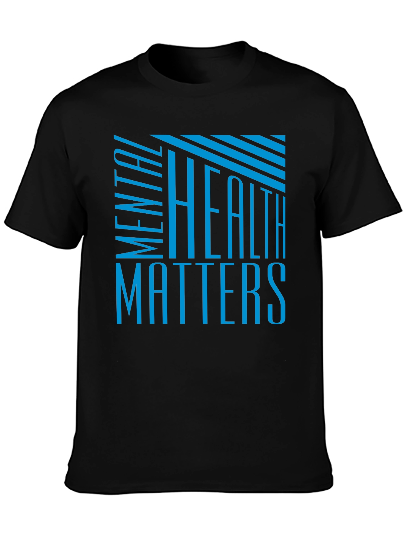 Mental Health Matters Black Graphic T-Shirt