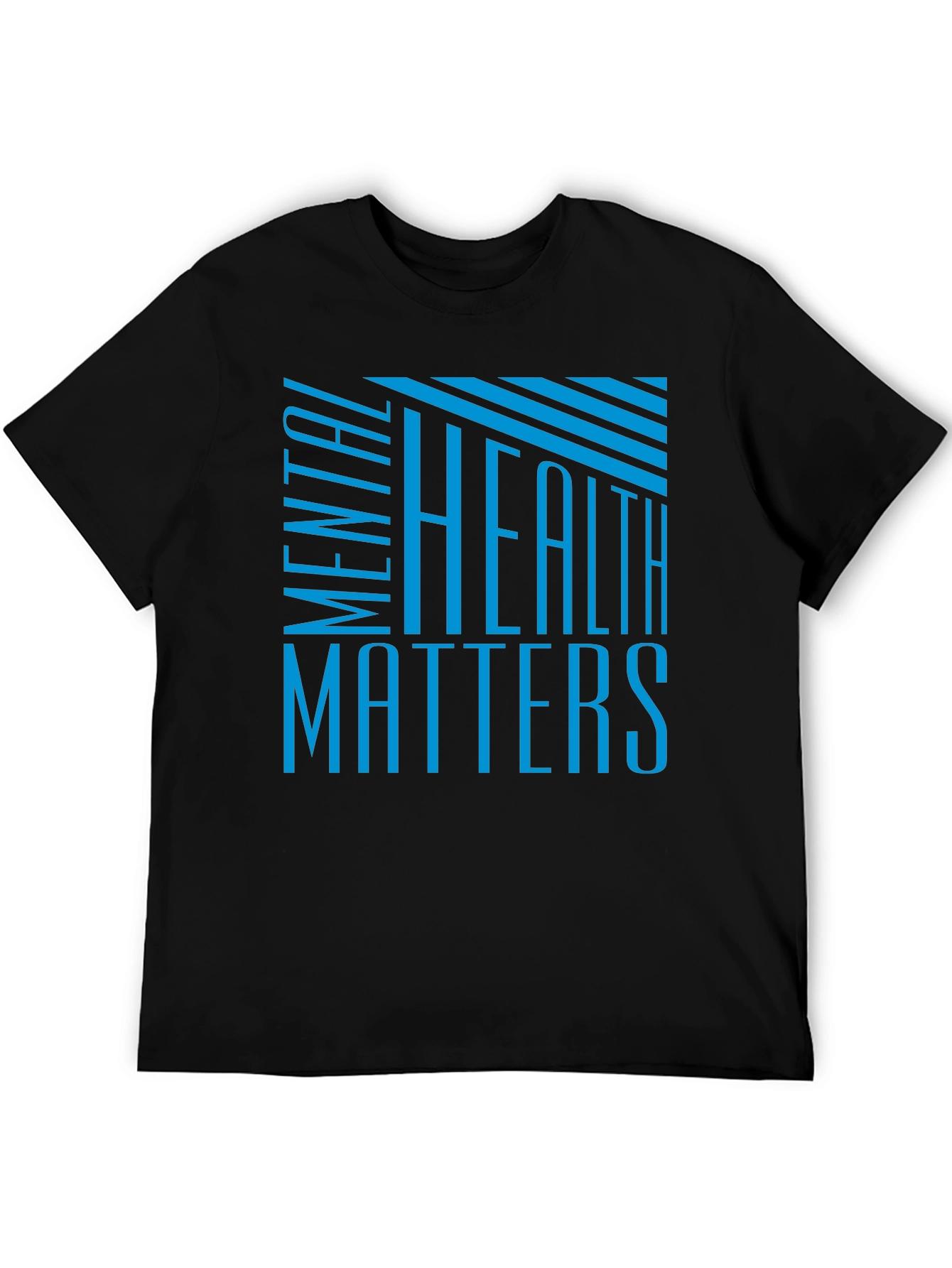 Mental Health Matters Black Graphic T-Shirt