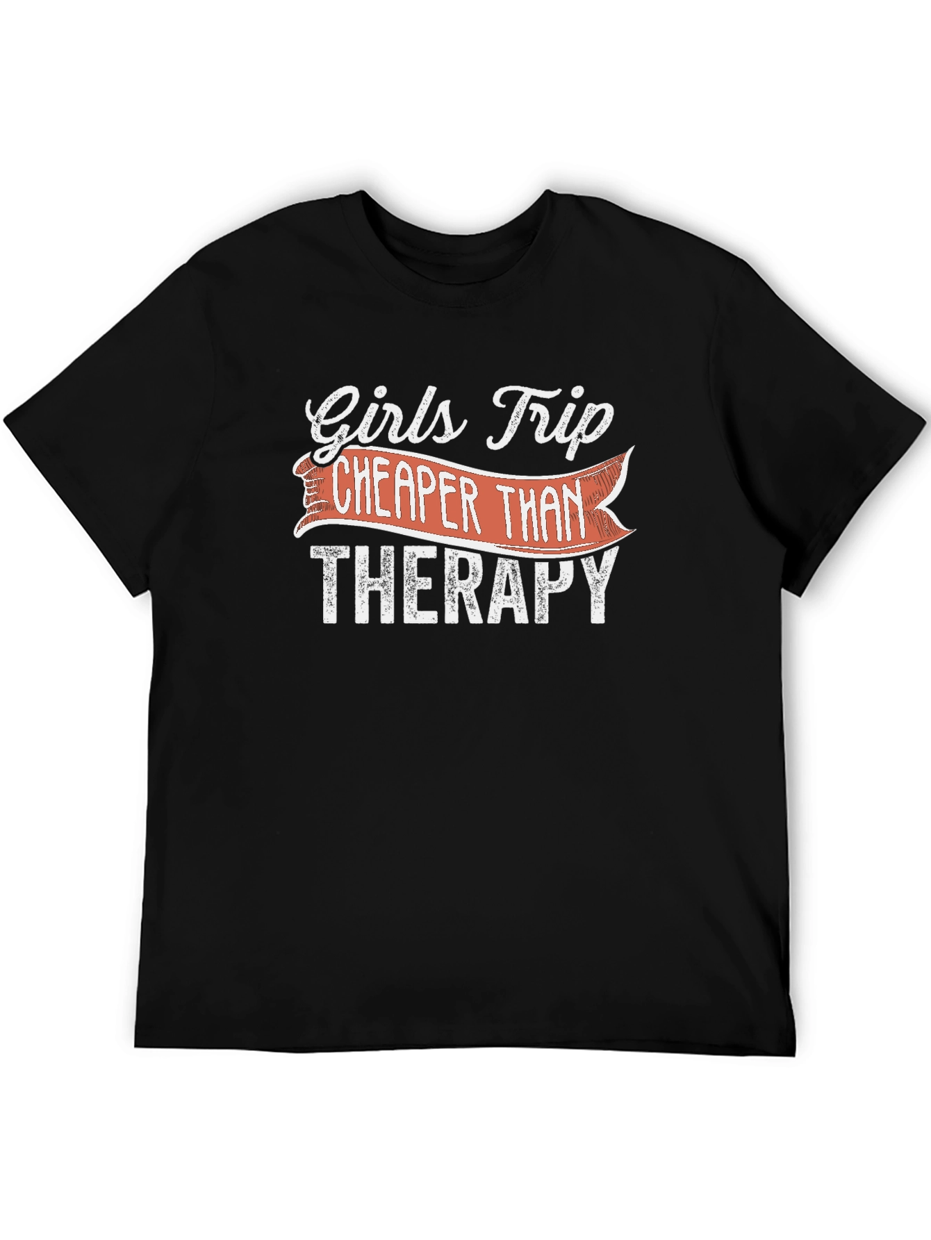 Girls Trip Cheaper Than Therapy Black T-Shirt