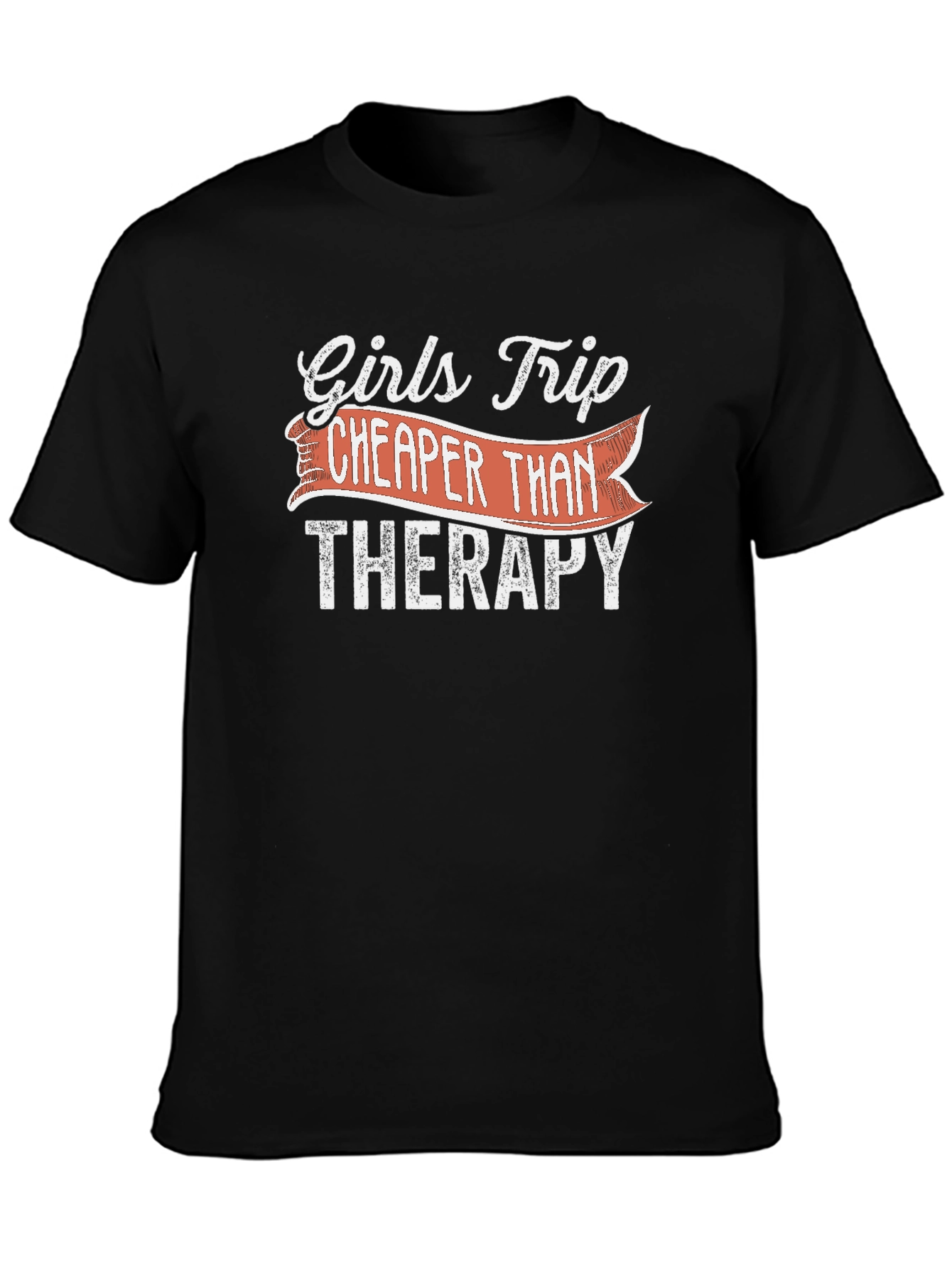 Girls Trip Cheaper Than Therapy Black T-Shirt