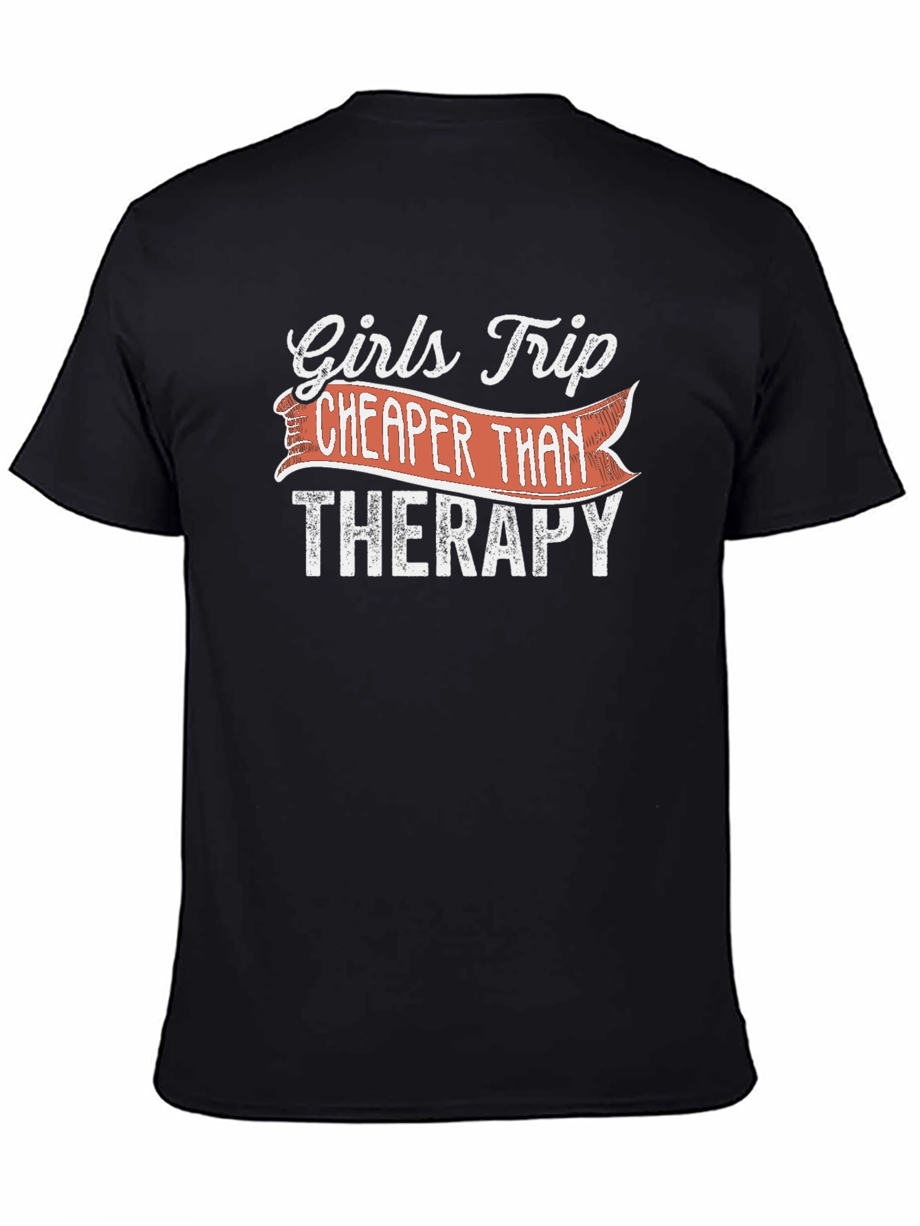 Girls Trip Cheaper Than Therapy Black T-Shirt