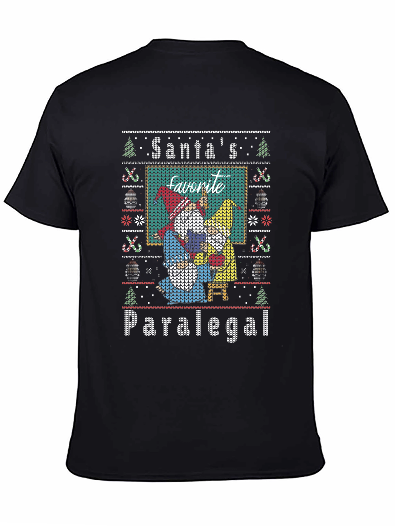 Santas Favorite Paralegal Ugly Christmas Sweater T-Shirt