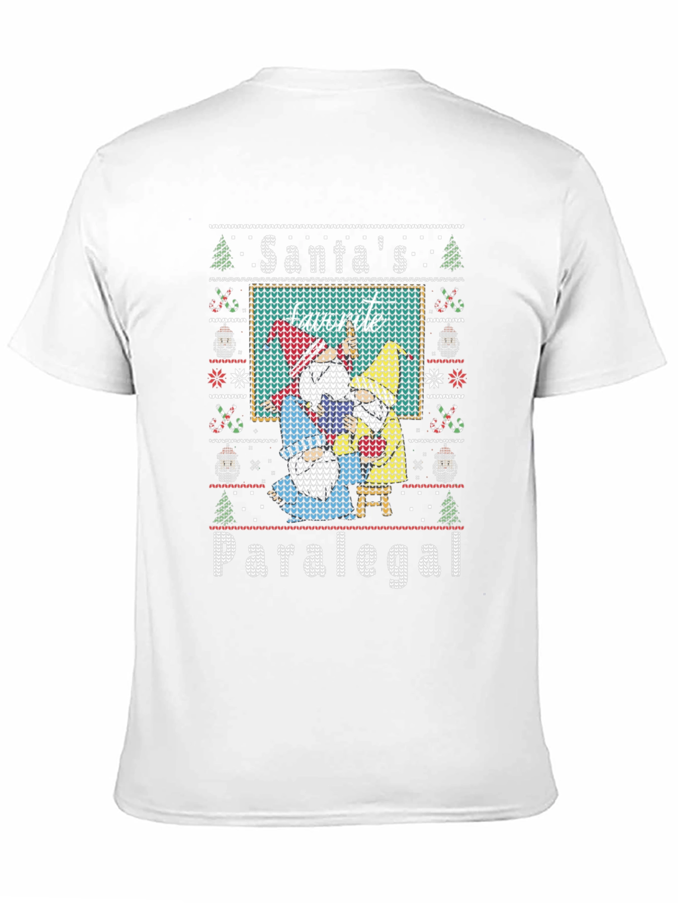Santas Favorite Paralegal Ugly Christmas Sweater T-Shirt