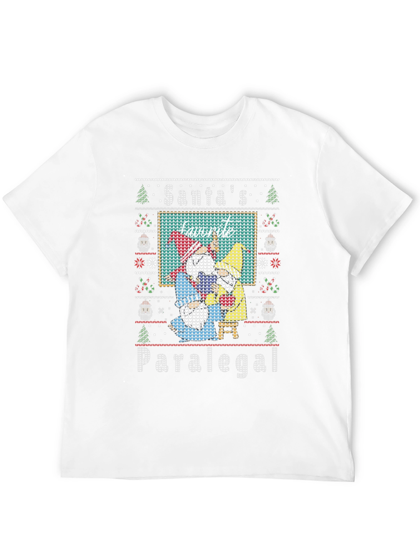 Santas Favorite Paralegal Ugly Christmas Sweater T-Shirt