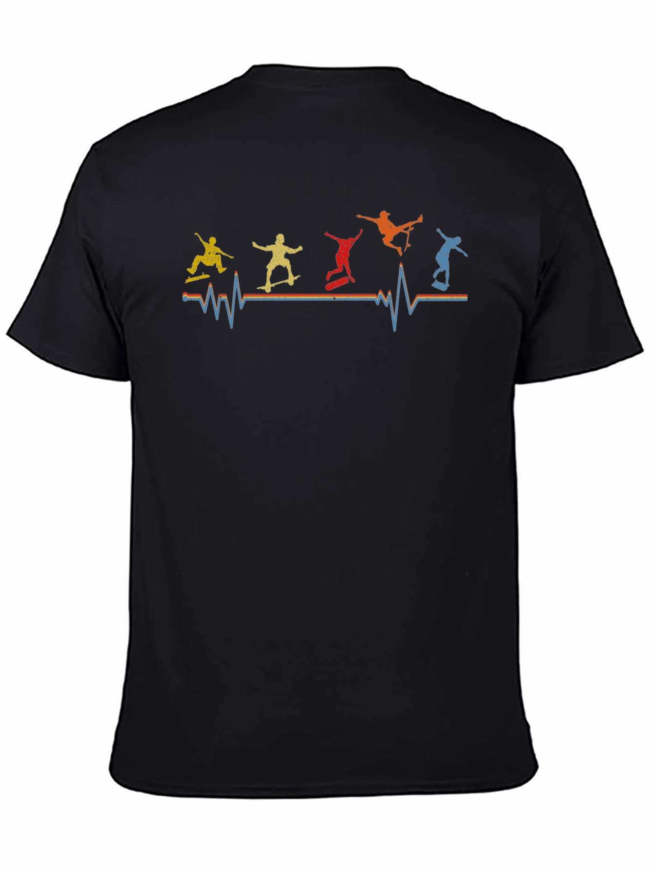 Skateboarding Heartbeat Graphic Tee