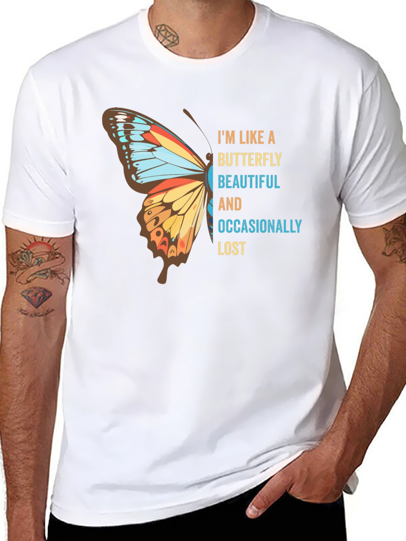 Butterfly Beautiful and Occasionally Lost T-Shirt