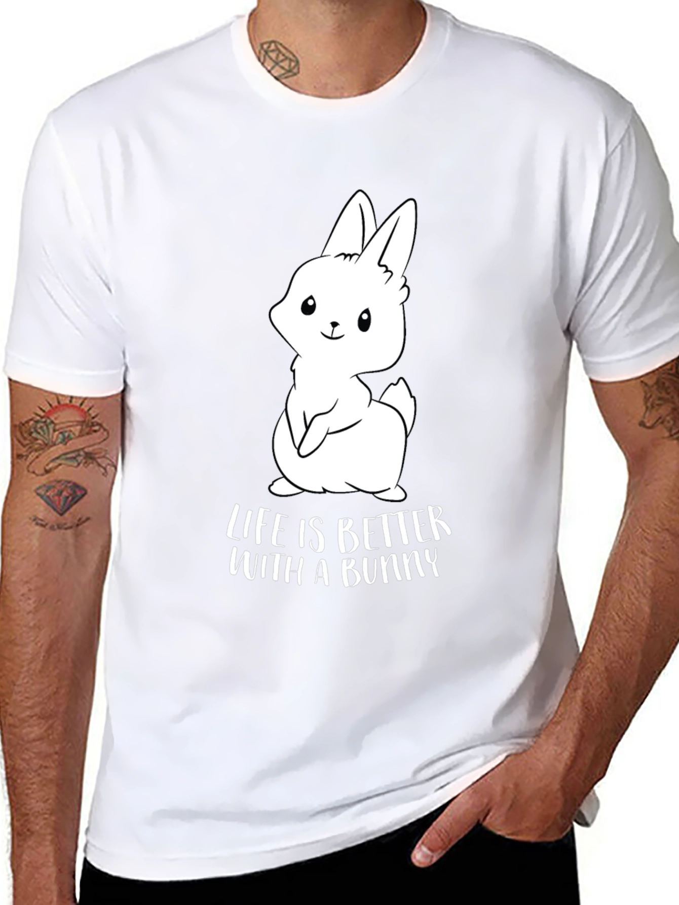 Life is Better With A Bunny Graphic Tee