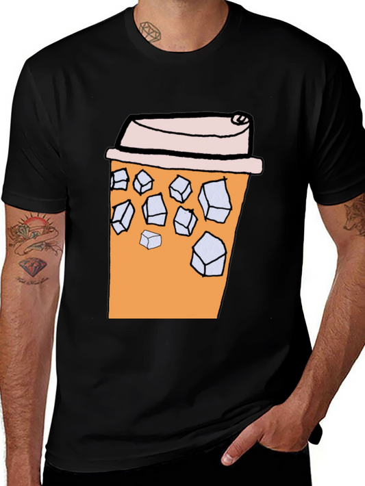 Iced Coffee Graphic Tee - Soft Cotton T-Shirt