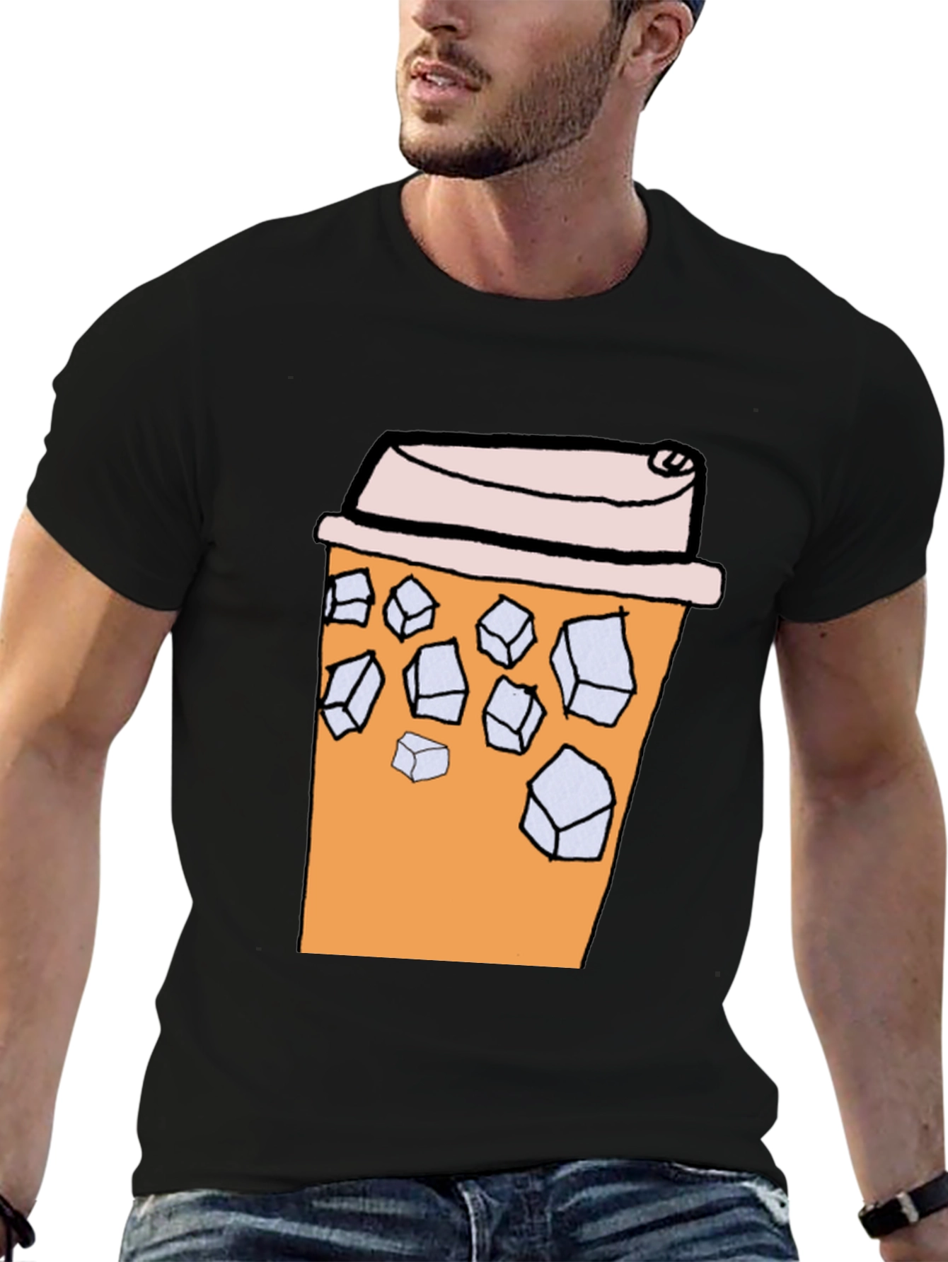 Iced Coffee Graphic Tee - Soft Cotton T-Shirt