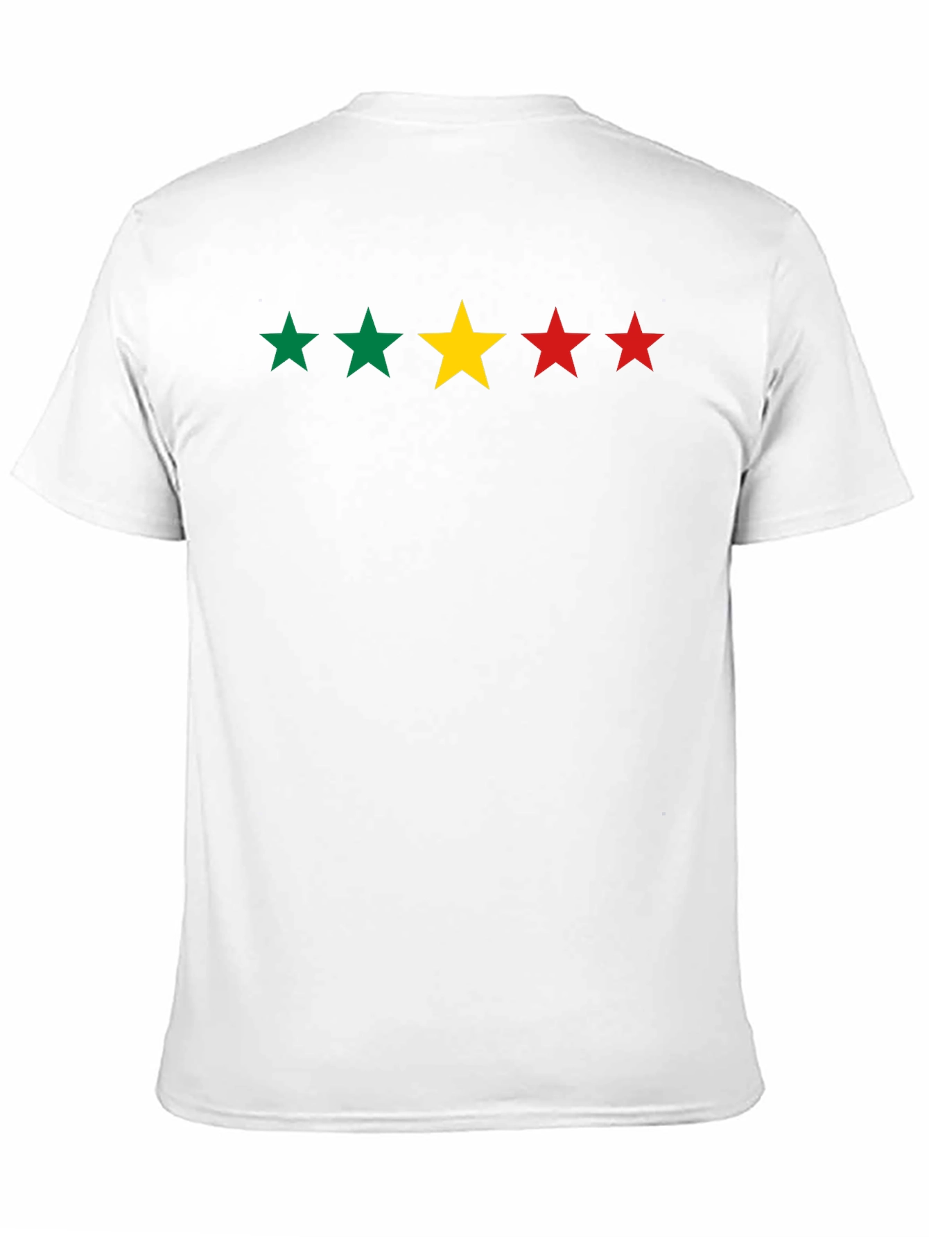 Rasta Stars Black T-Shirt - Reggae Inspired Graphic Tee