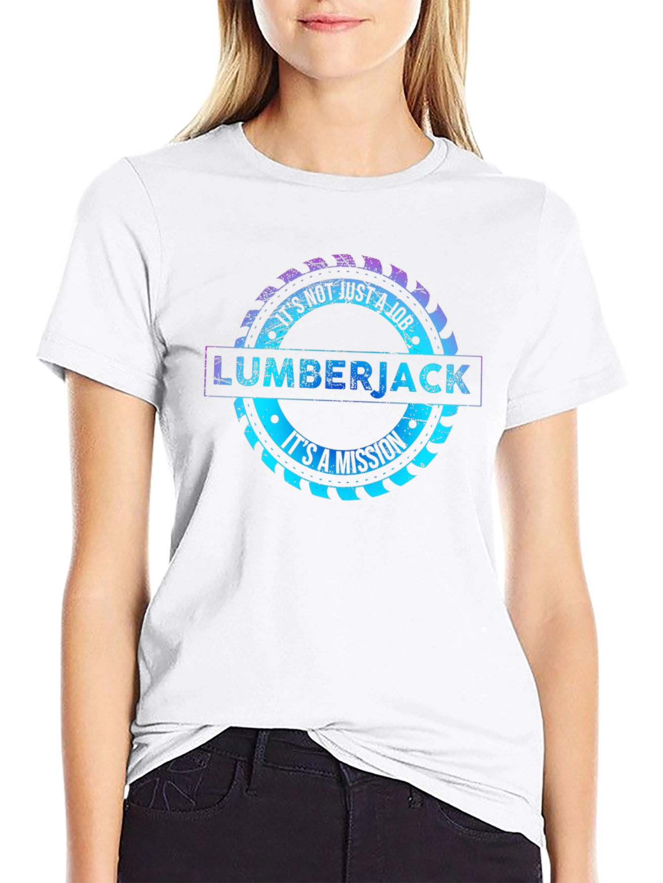 Lumberjack Mission T-Shirt Saw Blade Graphic Tee