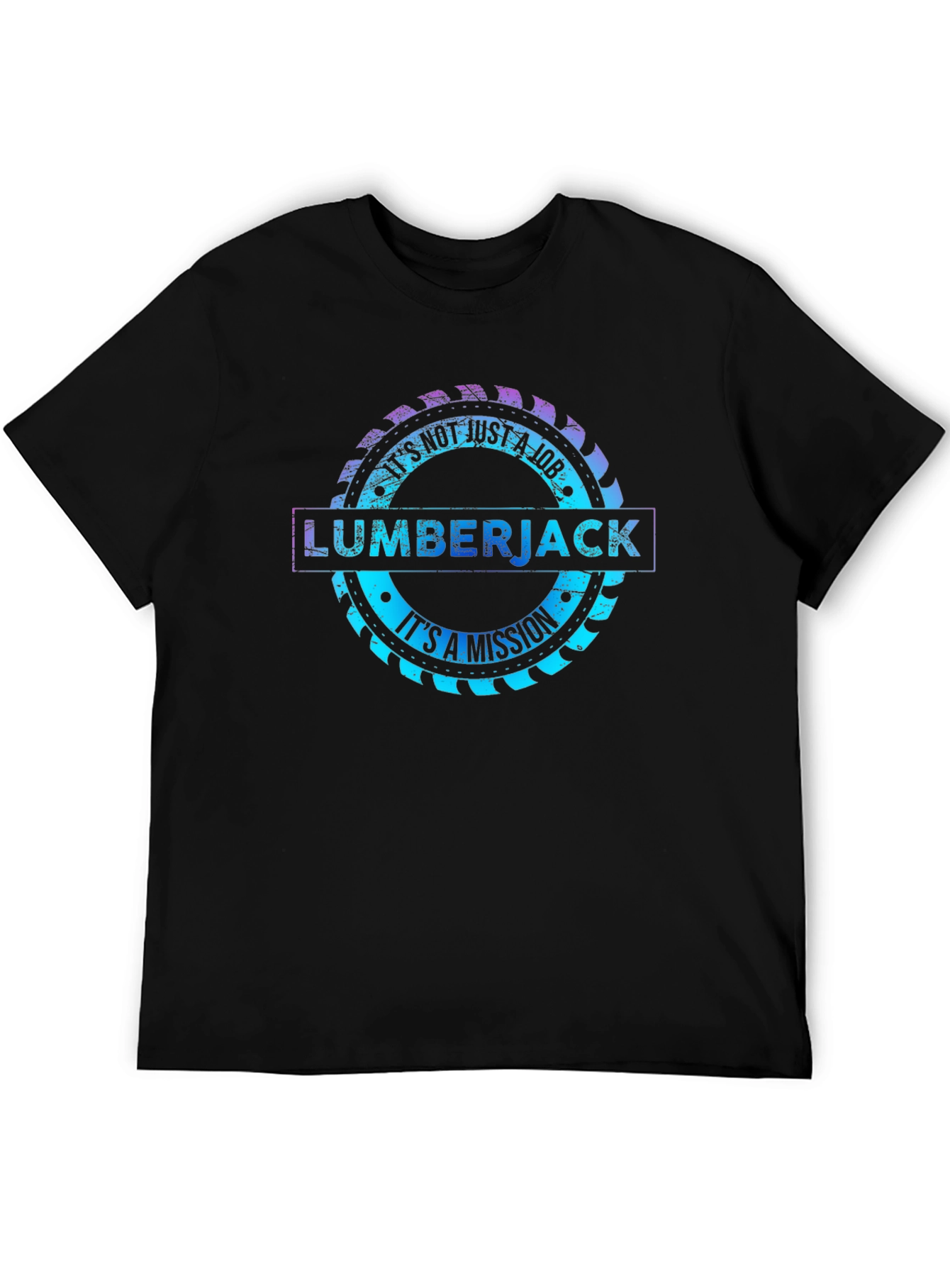 Lumberjack Mission T-Shirt Saw Blade Graphic Tee