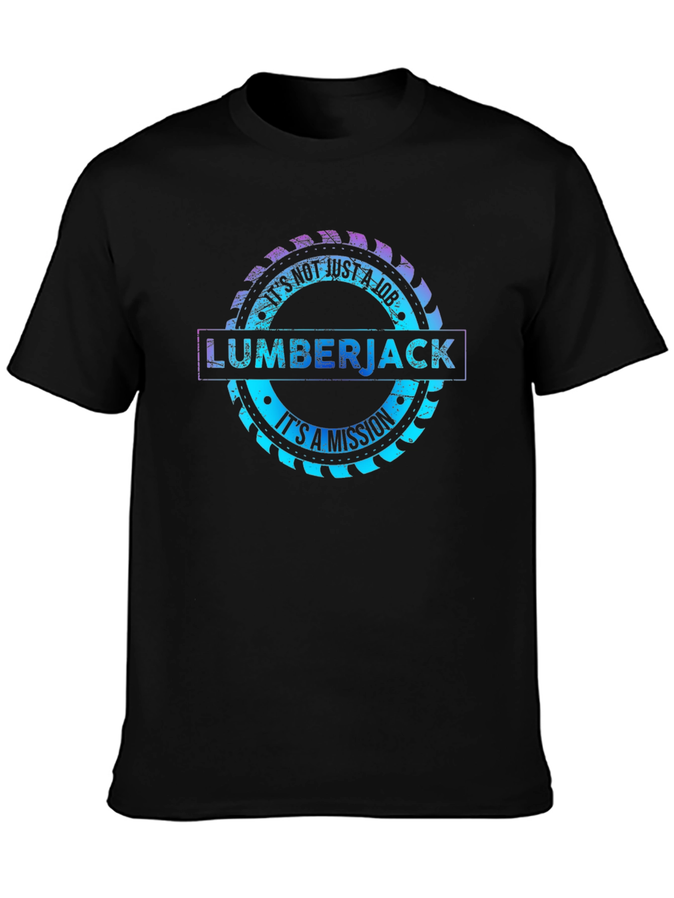 Lumberjack Mission T-Shirt Saw Blade Graphic Tee