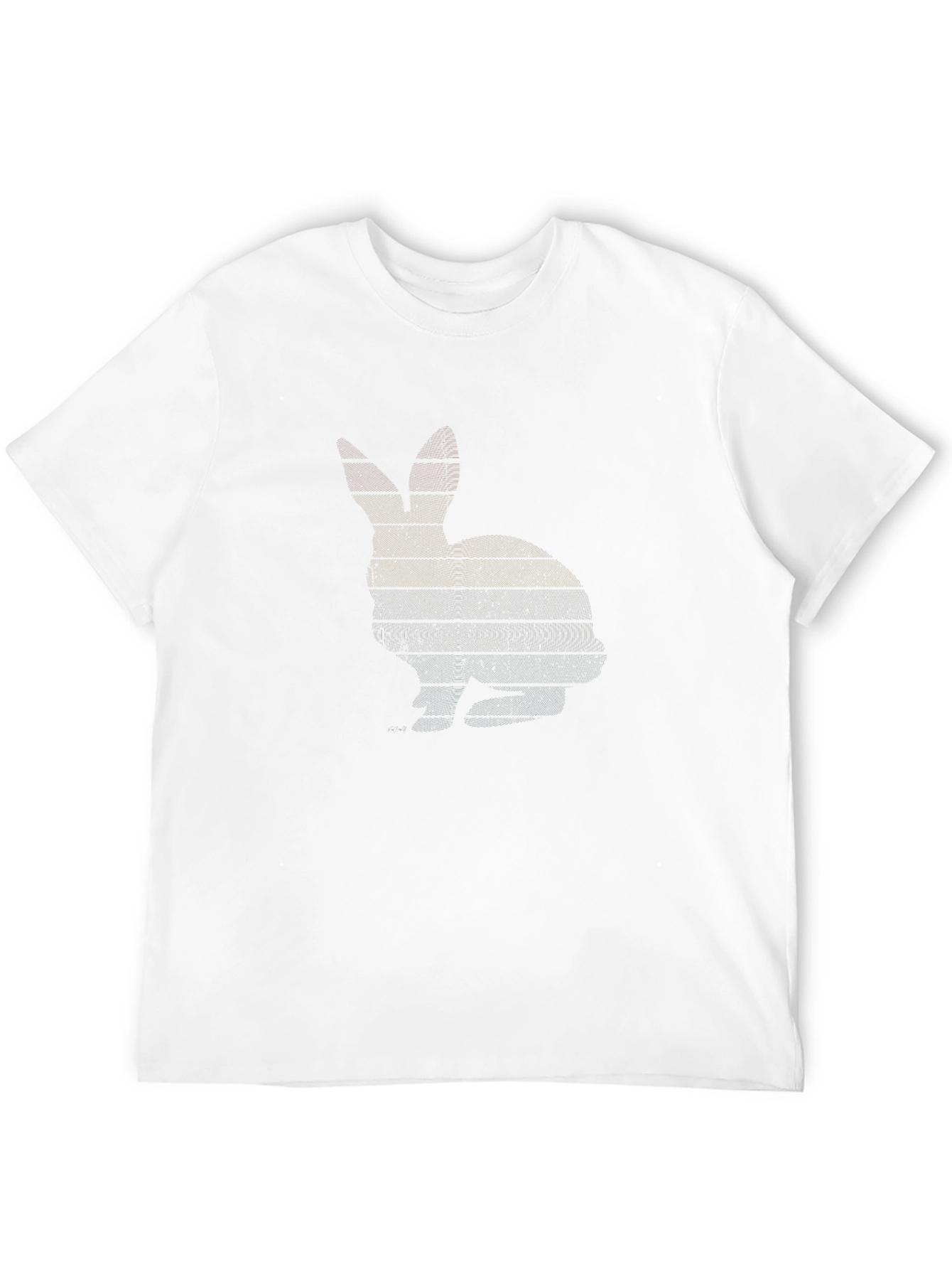 Retro Rabbit Silhouette Graphic Tee