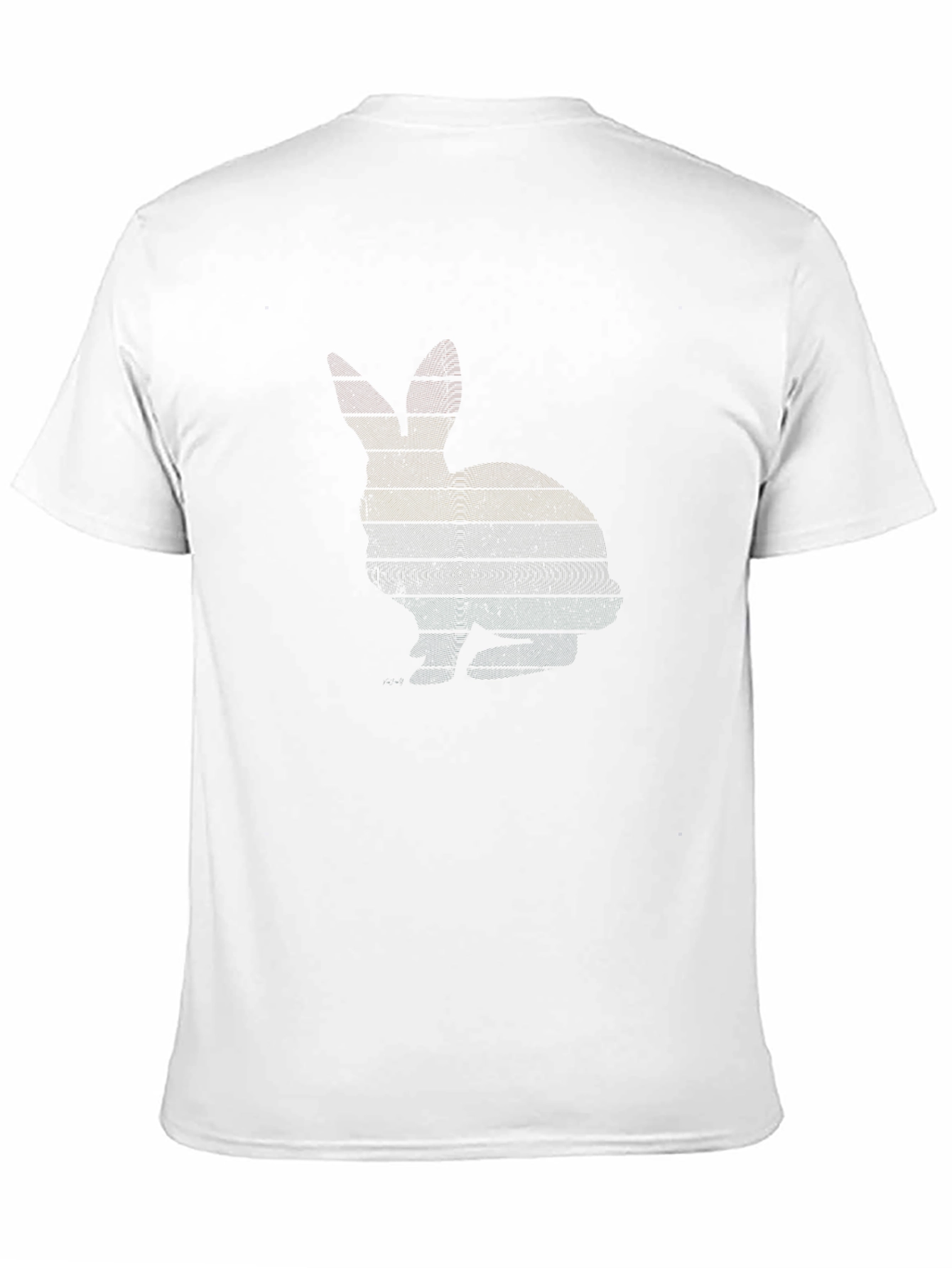 Retro Rabbit Silhouette Graphic Tee