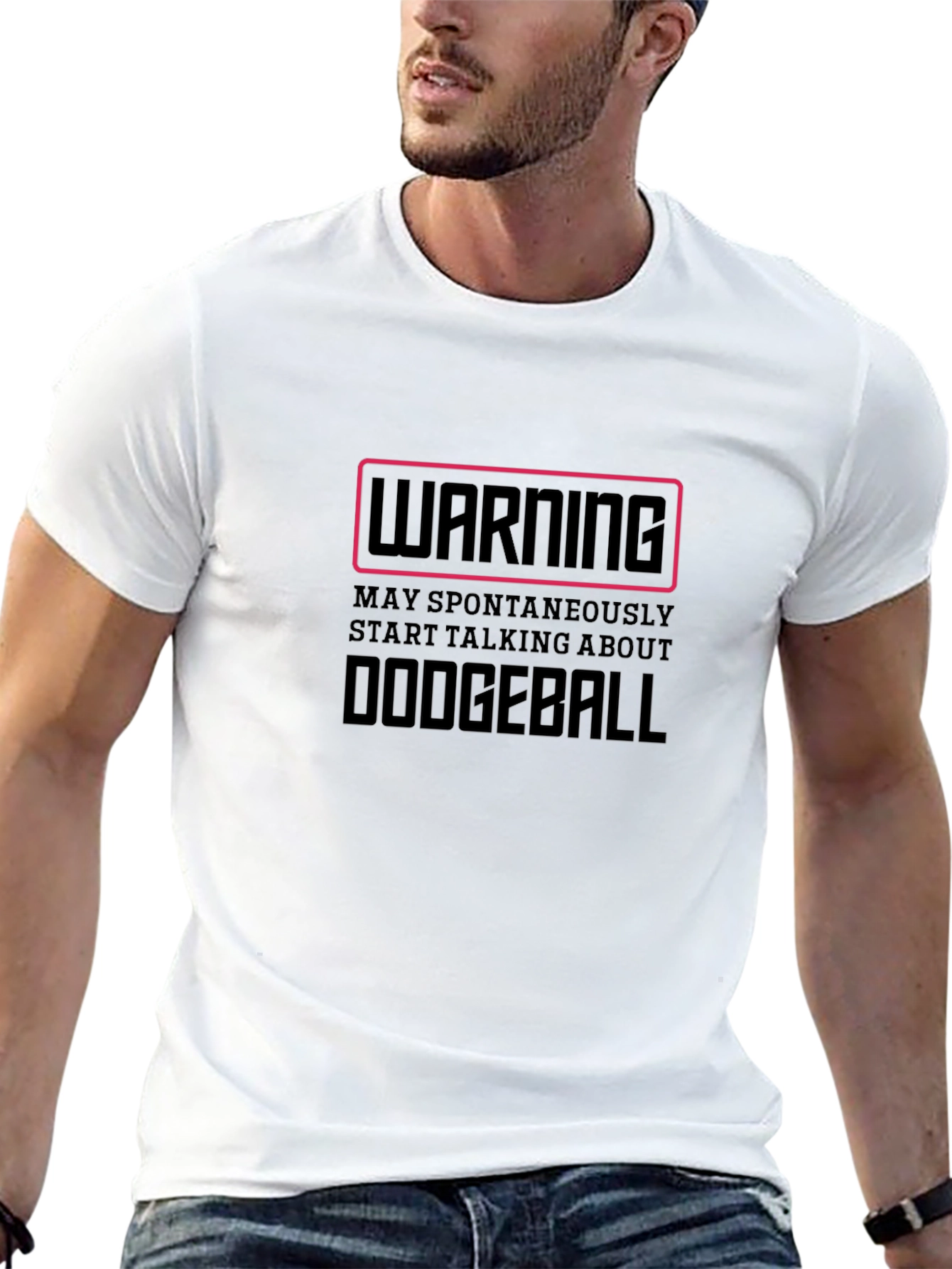 Dodgeball Warning T-Shirt - Funny & Bold!