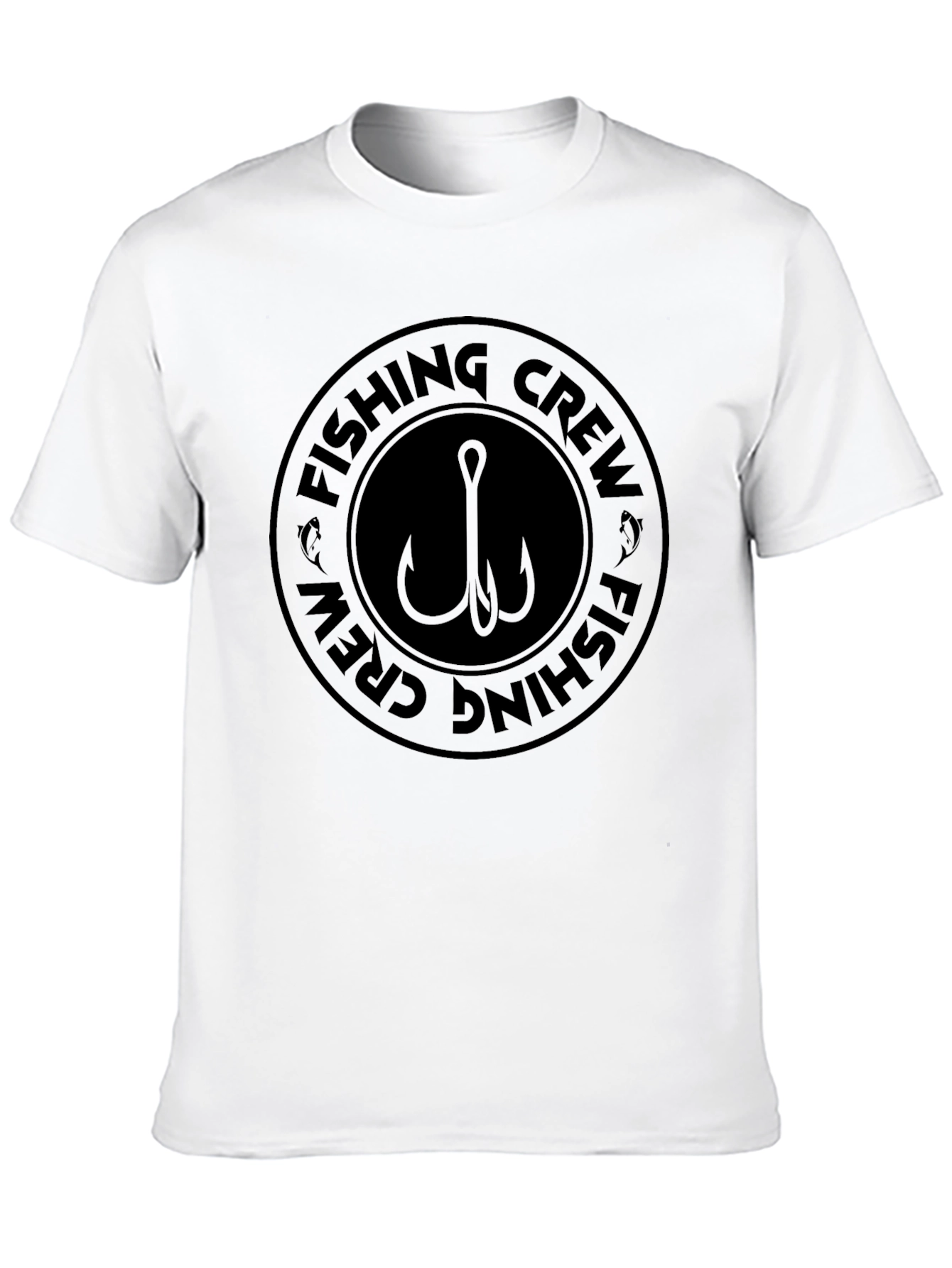 Fishing Crew Graphic T-Shirt - Black